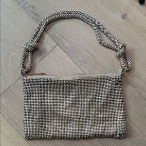 Elegant Gold Beaded Women's Bag